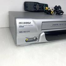 【メンテナンス済み】ORION VHSビデオデッキ VCR-20 新品ゴムベルト グリスアップ 動作保証 リモコン付き 迅速発送_画像5