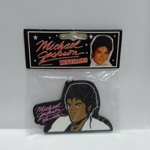 ★ 当時モノ アメリカ製 Michael Jackson マイケル ジャクソン ラバー製キーホルダー 正規ライセンス グッズ