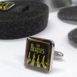 ★ 激レア 未使用 Beatles Cufflinks / ビートルズ 缶入り「Abby Road」カフスリンク 2007年製 正規ライセンス