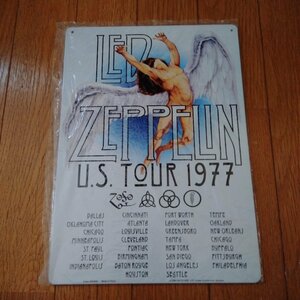 ★ レッド・ツェッペリン 未使用アルミ看板 A4サイズ / Led Zeppelin 正規ライセンスグッズ