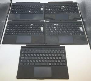 5 pieces set [ complete Junk ]Microsoft Surface Pro type cover keyboard black 1725 Microsoft C