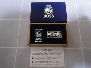 ★BOSSピンバッジ BOSS 15周年記念 歴代BOSS復刻 3缶セット(中身は処分済)★