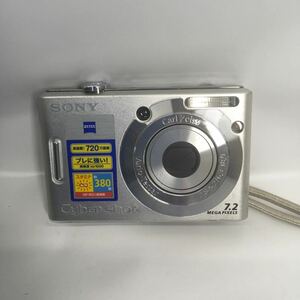 【動作品】SONY ソニー Cyber-Shot DSC-W35 シルバー コンパクトデジタルカメラ バッテリー付属　 2GBメモリースティック付属