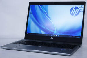 【1円～】Win11Pro＆10世代Corei5搭載！2020年製 薄型 HP ProBook 450 G7 i5-10210U RAM8G SSD256G 15.6型HD カメラ テンキー