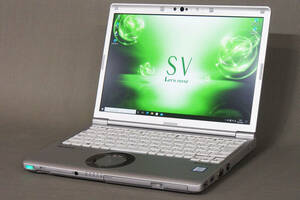 【即配】DVDマルチドライブ搭載！快適スペックPC Let's note CF-SV7RDAVS i5-8350U RAM8GB SSD256GB 12.1型WUXGA 顔認証 Win10Proリカバリ