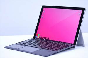 【1円～】768g軽量タブレット！Surface Pro 5 m3-7Y30 RAM4G SSD128G 12.3PixelSense Win10 新品キーボード追加可能