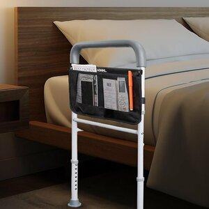  new goods bed guard adult nursing for side rail gray. steering wheel folding type bed guard .. on bed . for 115