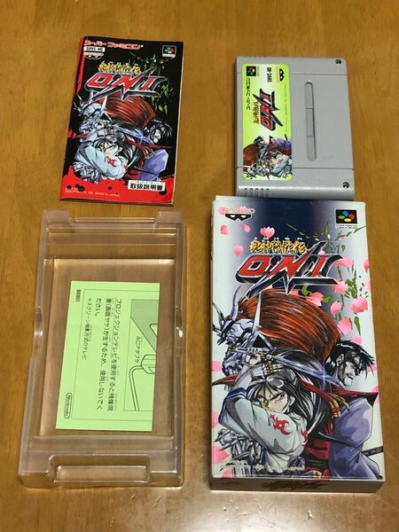 箱説有り　鬼神降臨伝 ONI　スーパーファミコン　レトロゲーム　バンプレスト　中古ソフト 任天堂