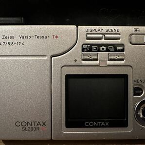 【希少1円スタート】レトロ ビデオカメラ KYOCERA CONTAX SL300RT コンパクトデジタルカメラ シルバーの画像3