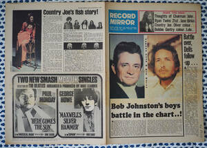 ★イギリス音楽誌【Record Mirror】1969年10月4日号★Thoughs Of Chaiman John Lennon/DECCA Info Timebox/Sprit of John Morgan/Caravan