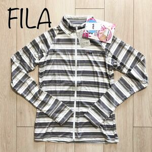 新品 FILA フィラ UVカット 水陸両用 ラッシュガード 水着 BK L