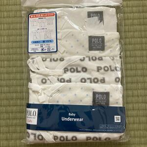 POLO combi-coverall underwear short underwear newborn baby underwear 5 point blue 