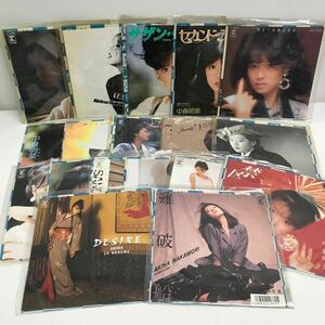 I0508A3 まとめ★中森明菜 EP レコード 18巻セット 音楽 邦楽 昭和アイドル / DESIRE / 難破船 / 飾りじゃないのよ涙は / MI AMORE 他