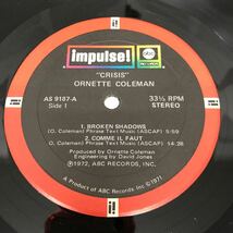 I0516A3 オーネットコールマン ORNETTE COLEMAN CRISIS クライシス LP レコード 音楽 洋楽 ジャズ JAZZ AS 9187 輸入盤 US盤_画像5