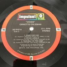I0516A3 オーネットコールマン ORNETTE COLEMAN CRISIS クライシス LP レコード 音楽 洋楽 ジャズ JAZZ AS 9187 輸入盤 US盤_画像7