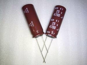  Nippon Chemi-Con height performance * electrolytic capacitor 25V 4700μF 2 piece 19