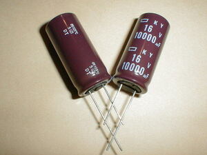  Nippon Chemi-Con height performance * electrolytic capacitor 16V 10000μF 2 piece 18