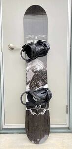 SLQ スノーボード 板 約153cm ビンディング セット FLUX フラックス スキー バインディング アウトドア スノボ