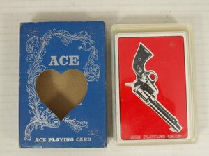ACE PLAYING CARD No.1035 ピストル柄 トランプ B 1957~89年頃 当時物 カード エース FRENCH SIZE 雑貨[未使用品]