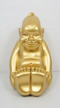 ラッキービリケン ビリケンバンク(大) Billiken レジン製 貯金箱 置物 ゴールド 箱付き 雑貨 当社商標商品[未使用品]_画像2