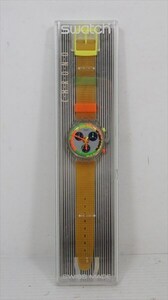 swatch CHRONO 腕時計 ストップウォッチ付き ケース 箱付き ファッション 雑貨[未使用品]