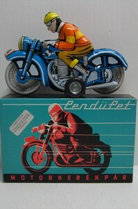 ブリキバイク MOTOR KEREKPAR フリクション 1990年代 当時物 ハンガリー製 オートバイ bike Western Germany 箱付 雑貨