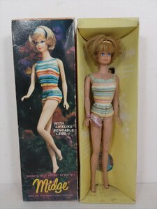 [ rare article ]MATTELmiji doll 1960 period that time thing made in Japan Barbie. parent .Barbie midge box attaching miscellaneous goods 