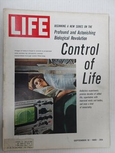 LIFE 1965年9月10日号 当時物 雑誌 60年代 グラフ誌 ニュース雑誌 フォトエッセイ アメリカ 雑貨