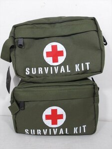 Bioworld SURVIVAL KIT/サバイバルキット バッグ 2ヶセット 普段使い/小物入れ/コスプレ/写真用に 雑貨[未使用品]