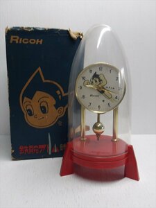 RICOH Astro Boy Rocket type zen my ... clock 1960 period that time thing made in Japan flying Atom red pedestal box attaching miscellaneous goods 