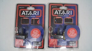 アタリ社 ATARI ジョイスティックキーチェーン 2ヶセット 各2タイトル収録 レトロゲーム テレビゲーム ビデオゲーム 雑貨[未開封品]