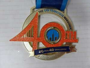 [珍品]THE SAN FRANCISCO MARATHON 40th 40 FOR 40 CHALLENGE FINISHER Medal 2017年 マラソン ゴールメダル 配布品 雑貨