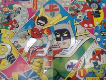 バットマン双六 バットマン＆ロビン 昭和レトロ 当時物 DCコミックス ビンテージ すごろく 紙物 漫画 雑貨_画像4