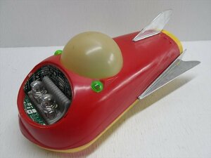 SPACE SHIP battery type Hong Kong made that time thing plastic Vintage Space Rocket moon Rocket miscellaneous goods 