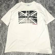 バーバリー【現行タグ 最高峰ラグジュアリー】BURBERRY LONDON ENGLAND Tシャツ XLサイズ ロゴ ユニオンジャック 半袖カットソー ホワイト_画像1