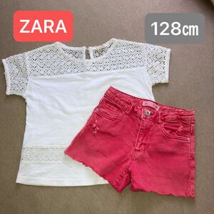 ザラ　ZARA 2点SET Tシャツ＆ショートパンツ　128㎝