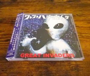 GREAT INVADERS 我々は宇宙人だ！帯付 CD GRETSCH 50's ロカビリー サイコビリー クリームソーダ Stray Cats MAD SIN 柳谷睦 RAT FINK 90's