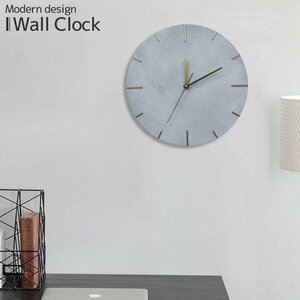 壁掛け時計 北欧 おしゃれ ウォールクロック 掛け時計 木製 セメント吹付け アナログ時計 インテリア カフェ 店舗 高級 29.5cm BT-151GL