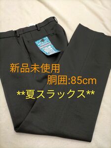 学生服 スボン 85 黒 新品 標準型学生服 スラックス 夏スラックス