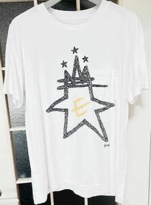 TAKAHIRO MIYASHITA The Soloist. ポケットカットソー 宮下貴裕 ソロイスト 16SS アーカイブ プリント 半袖 Tシャツ 古着 E-WAX スター