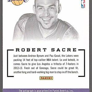 12-13 Panini Threads Robert Sacre Auto RCの画像2