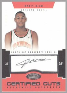 03-04 Hoops Hot Prospects Boris Diaw Auto RC /600