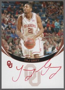 06-07 Press Pass Taj Gray Red Auto