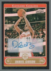 06-07 Topps Chrome Refractors Black Daniel Gibson Auto RC