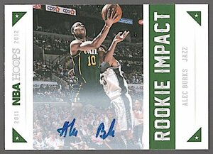 11-12 Panini Hoops Alec Burks Auto