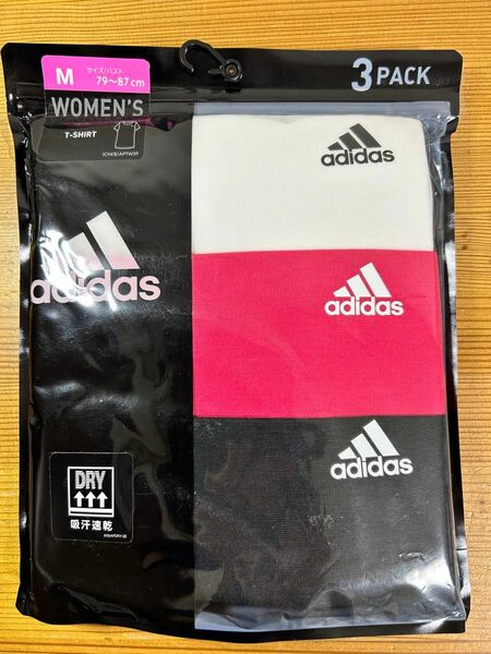 adidas アディダス レディース クルーネック Tシャツ M 3枚 半袖シャツ