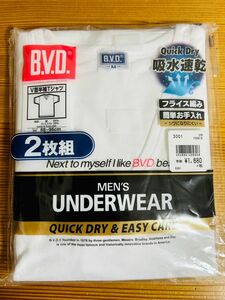 BVD Vネック 半袖Tシャツ M 2枚 半袖 Tシャツ インナー