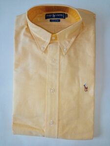 【難アリ新品】Polo Ralph Laurenボタンダウンシャツ 長袖15-32(メンズMサイズ)