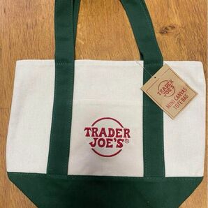 Trader Joe’s トレーダージョーズ ミニトートバッグ　グリーン