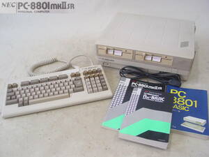 * unused? NEC PC-8801 mkⅡ SR keyboard manual 2 pcs. Library PC8801 BASIC attaching mk2 SR Junk 